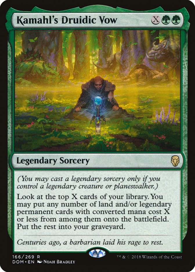 Kamahl's Druidic Vow [Dominaria] | Pegasus Games WI