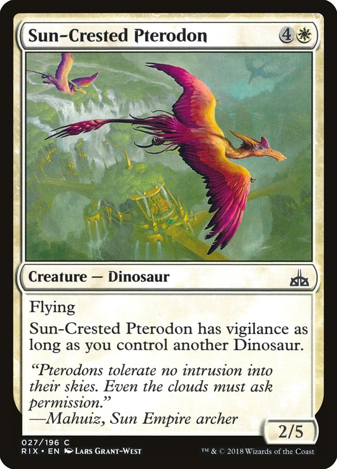 Sun-Crested Pterodon [Rivals of Ixalan] | Pegasus Games WI