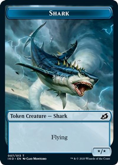 Angel Warrior // Shark Double-Sided Token [Challenger Decks 2021 Tokens] | Pegasus Games WI