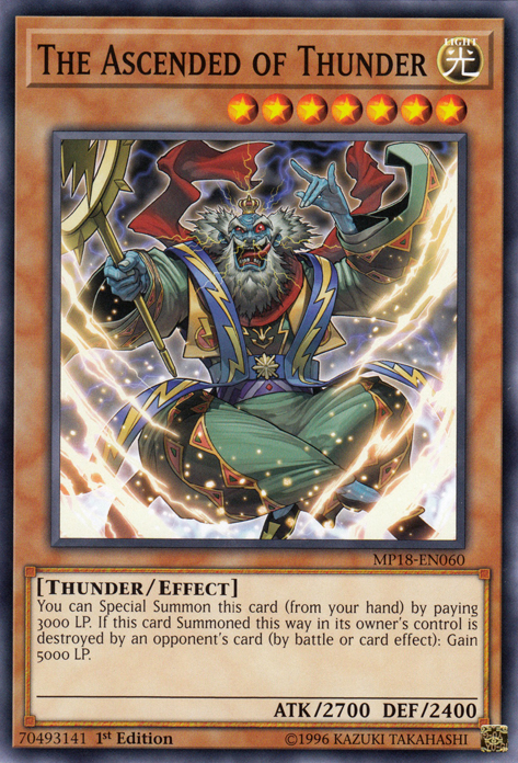 The Ascended of Thunder [MP18-EN060] Short Print | Pegasus Games WI