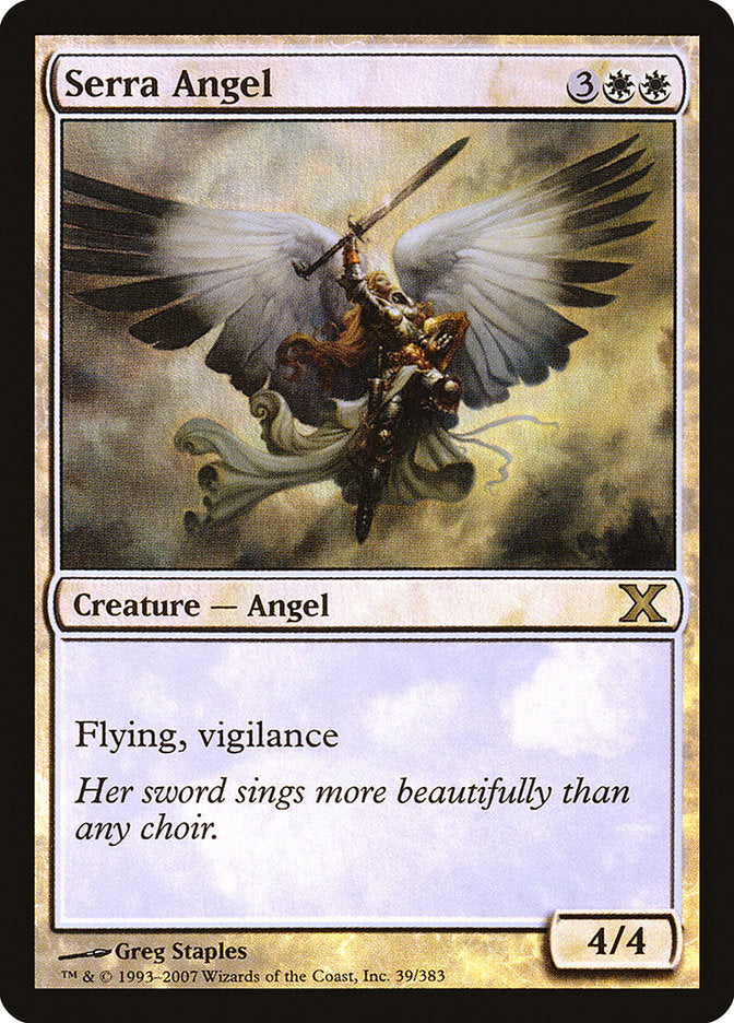 Serra Angel (Premium Foil) [Tenth Edition] | Pegasus Games WI