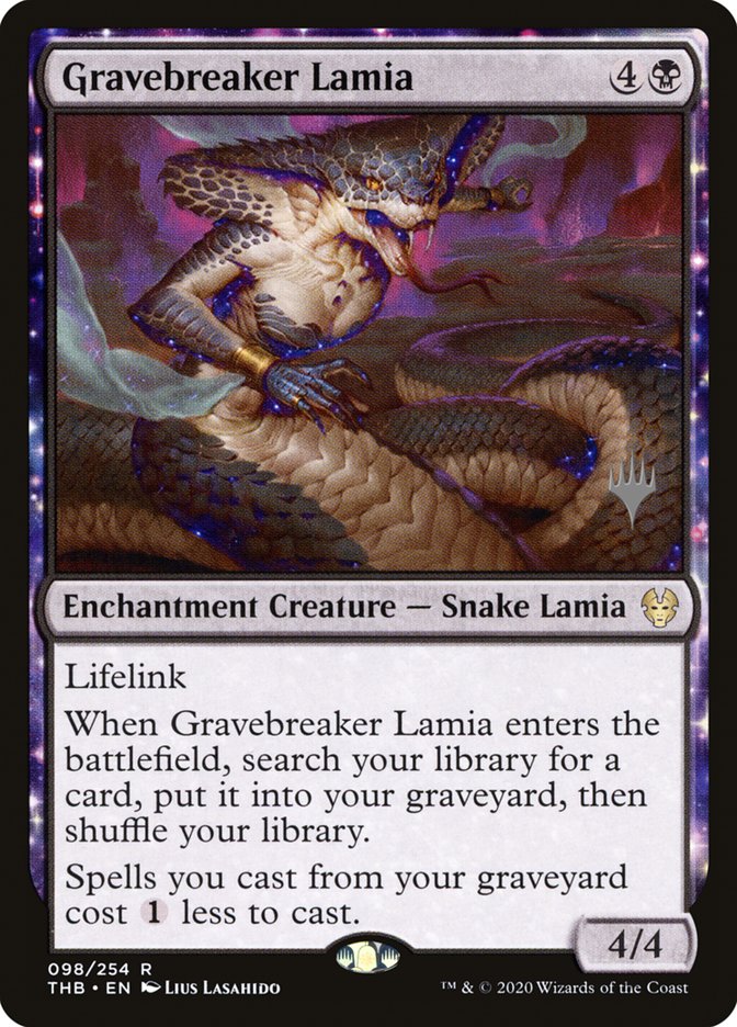 Gravebreaker Lamia (Promo Pack) [Theros Beyond Death Promos] | Pegasus Games WI