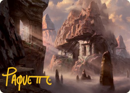 Mountain (277) Art Card (Gold-Stamped Signature) [Dungeons & Dragons: Adventures in the Forgotten Realms Art Series] | Pegasus Games WI