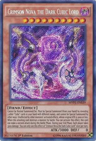 Crimson Nova the Dark Cubic Lord [MVP1-ENS39] Secret Rare | Pegasus Games WI