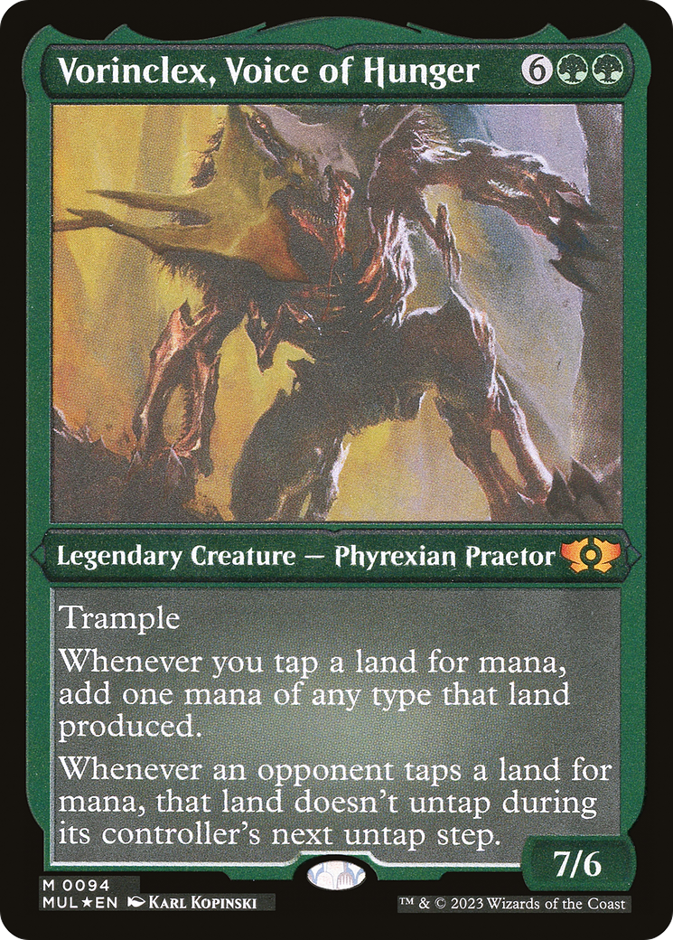 Vorinclex, Voice of Hunger (Foil Etched) [Multiverse Legends] | Pegasus Games WI