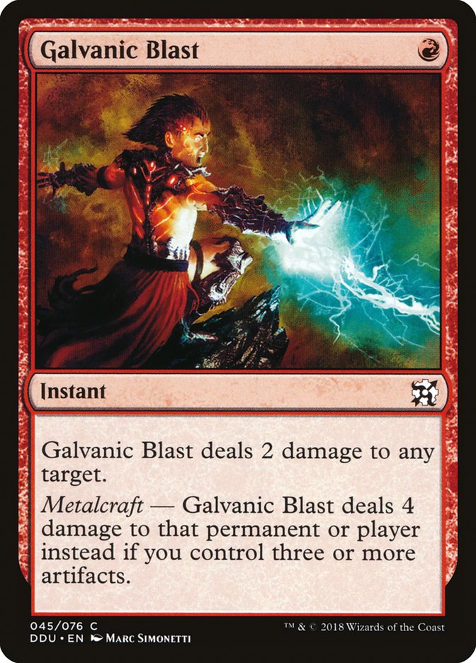 Galvanic Blast [Duel Decks: Elves vs. Inventors] | Pegasus Games WI