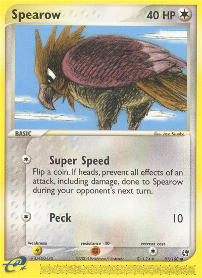 Spearow (81/100) [EX: Sandstorm] | Pegasus Games WI