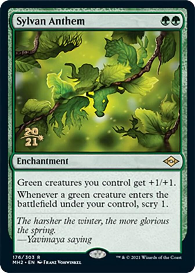 Sylvan Anthem [Modern Horizons 2 Prerelease Promos] | Pegasus Games WI