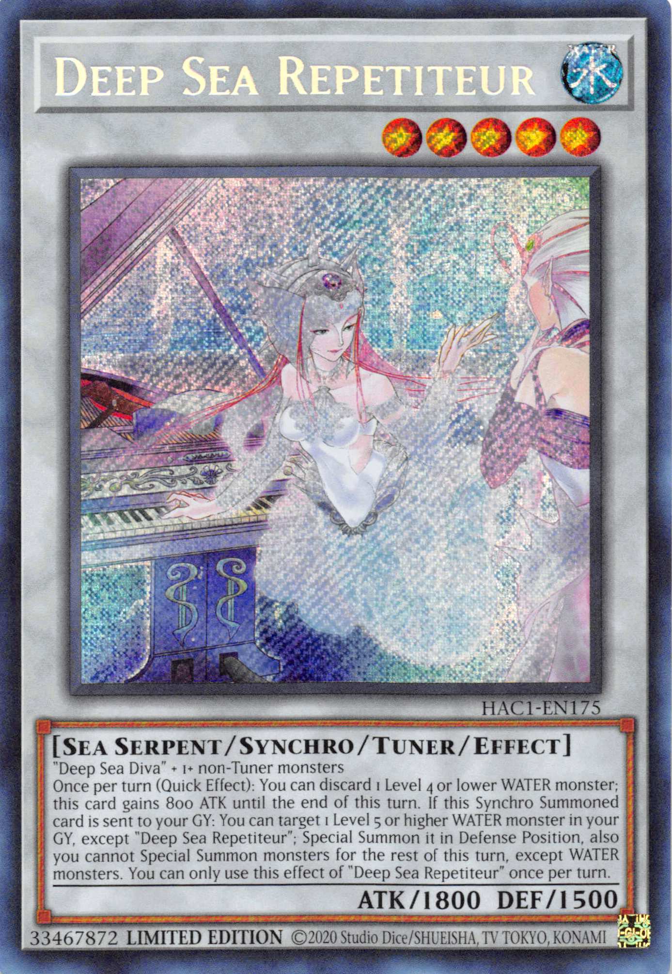 Deep Sea Repetiteur [HAC1-EN175] Secret Rare | Pegasus Games WI