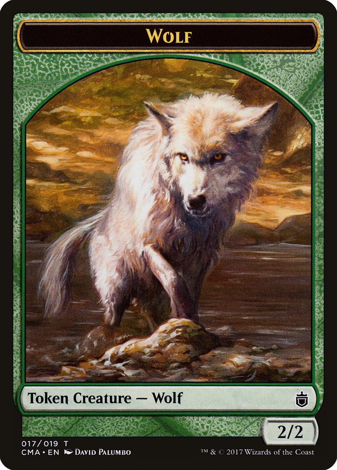 Wolf Token (017/019) [Commander Anthology Tokens] | Pegasus Games WI
