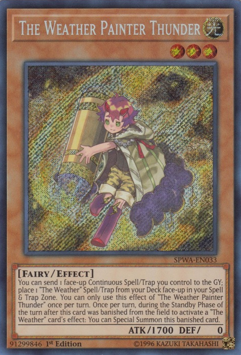 The Weather Painter Thunder [SPWA-EN033] Secret Rare | Pegasus Games WI