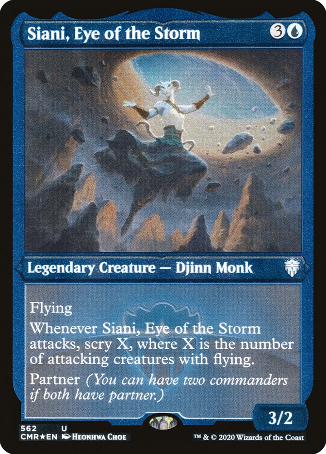 Siani, Eye of the Storm (Etched) [Commander Legends] | Pegasus Games WI