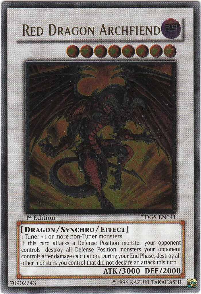Red Dragon Archfiend (UTR) [TDGS-EN041] Ultimate Rare | Pegasus Games WI