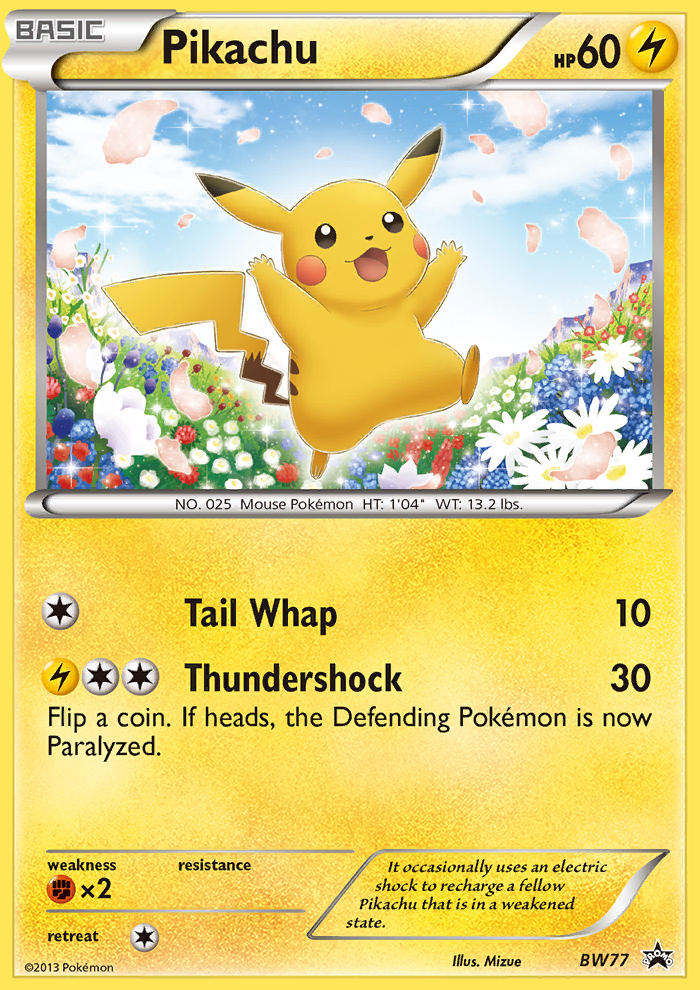 Pikachu (BW77) [Black & White: Black Star Promos] | Pegasus Games WI