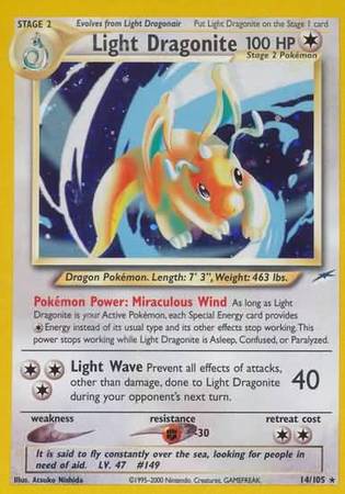 Light Dragonite (14/105) [Neo Destiny Unlimited] | Pegasus Games WI