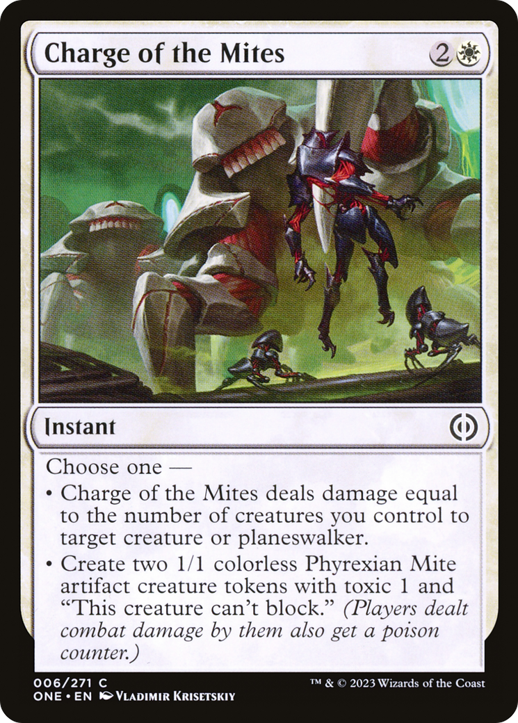 Charge of the Mites [Phyrexia: All Will Be One] | Pegasus Games WI