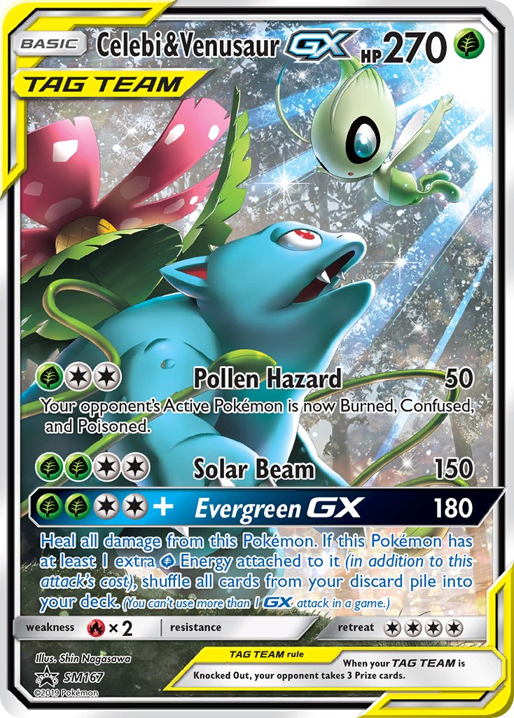 Celebi & Venusaur GX (SM167) [Sun & Moon: Black Star Promos] | Pegasus Games WI