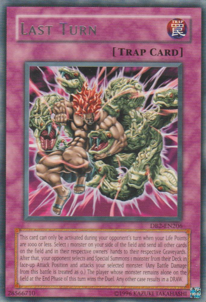 Last Turn [DB2-EN206] Rare | Pegasus Games WI