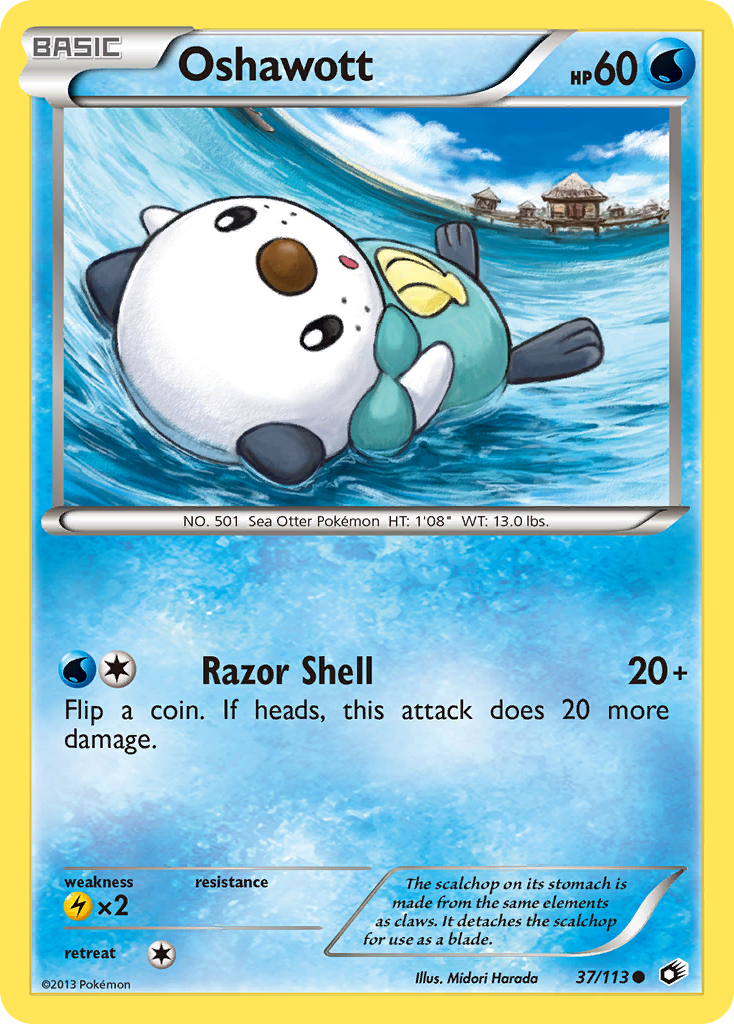Oshawott (37/113) [Black & White: Legendary Treasures] | Pegasus Games WI