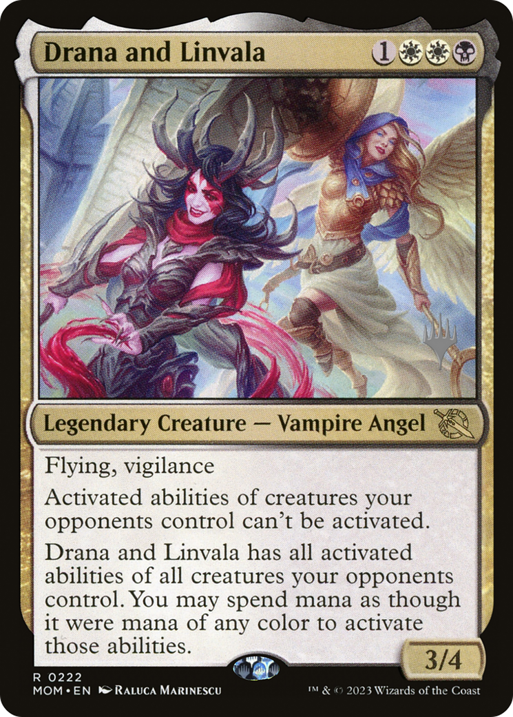 Drana and Linvala (Promo Pack) [March of the Machine Promos] | Pegasus Games WI