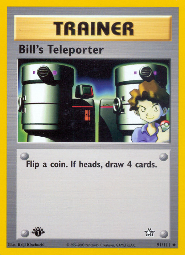 Bill's Teleporter (91/111) [Neo Genesis 1st Edition] | Pegasus Games WI