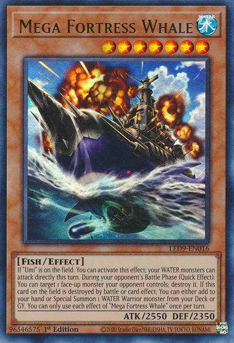 Mega Fortress Whale [LED9-EN016] Ultra Rare | Pegasus Games WI