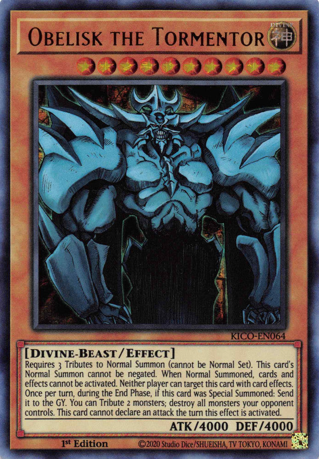 Obelisk the Tormentor (Ultra Pharaoh's Rare) [KICO-EN064] Ultra Pharaoh’s Rare | Pegasus Games WI