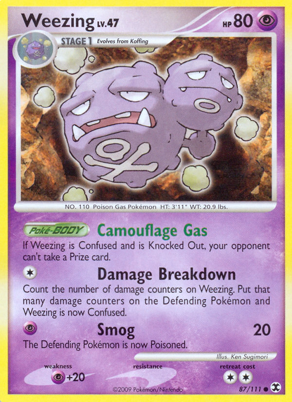 Weezing (87/111) [Platinum: Rising Rivals] | Pegasus Games WI