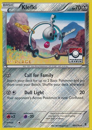 Klefki (66/119) (League Promo 1st Place) [XY: Phantom Forces] | Pegasus Games WI