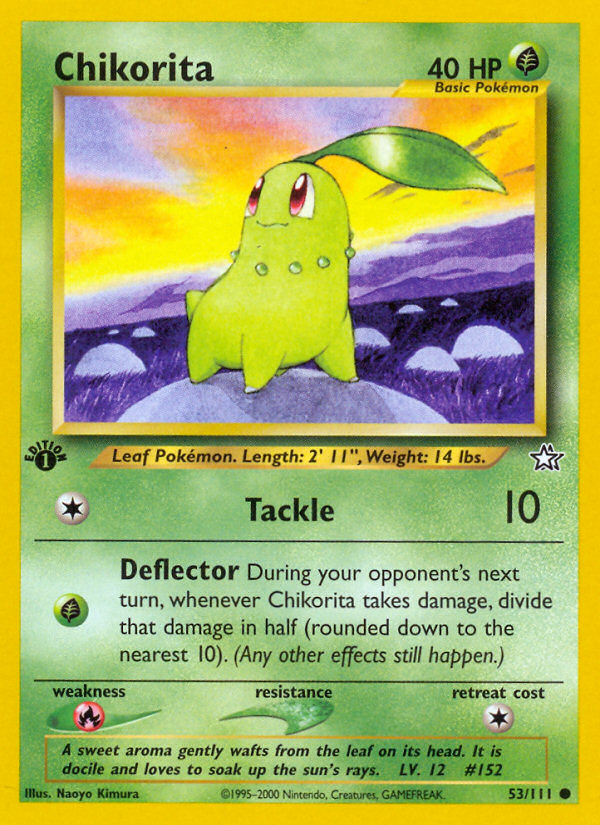 Chikorita (53/111) [Neo Genesis 1st Edition] | Pegasus Games WI