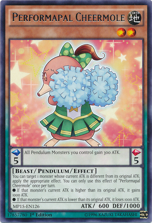 Performapal Cheermole [MP15-EN126] Rare | Pegasus Games WI