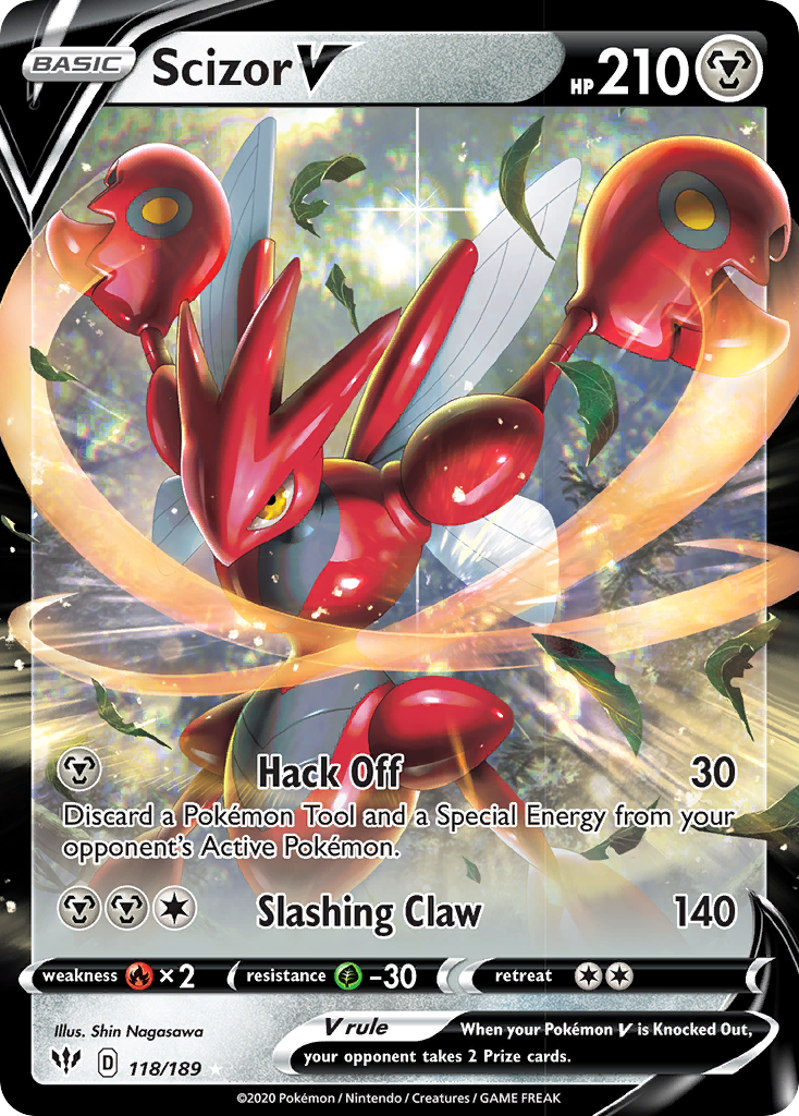 Scizor V (118/189) [Sword & Shield: Darkness Ablaze] | Pegasus Games WI