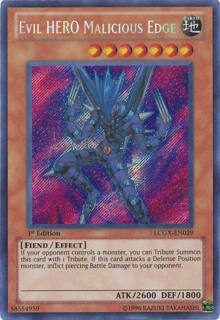 Evil HERO Malicious Edge [LCGX-EN029] Secret Rare | Pegasus Games WI