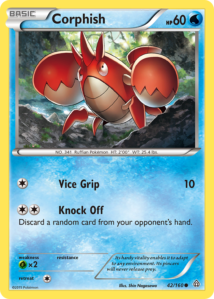 Corphish (42/160) [XY: Primal Clash] | Pegasus Games WI