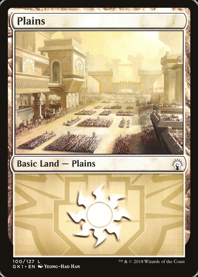 Plains (100) [Guilds of Ravnica Guild Kit] | Pegasus Games WI