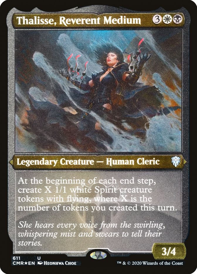 Thalisse, Reverent Medium (Etched) [Commander Legends] | Pegasus Games WI
