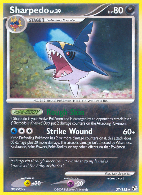 Sharpedo (37/132) [Diamond & Pearl: Secret Wonders] | Pegasus Games WI