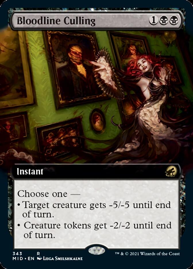 Bloodline Culling (Extended Art) [Innistrad: Midnight Hunt] | Pegasus Games WI
