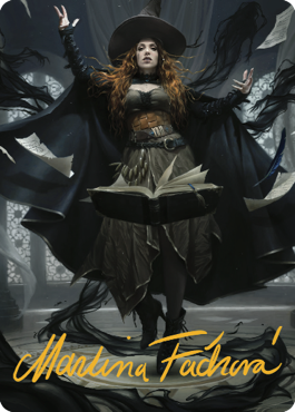 Tasha, the Witch Queen Art Card (41) (Gold-Stamped Signature) [Commander Legends: Battle for Baldur's Gate Art Series] | Pegasus Games WI