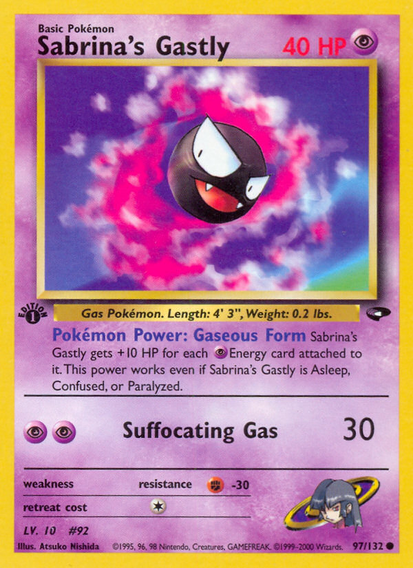 Sabrina's Gastly (97/132) [Gym Challenge 1st Edition] | Pegasus Games WI