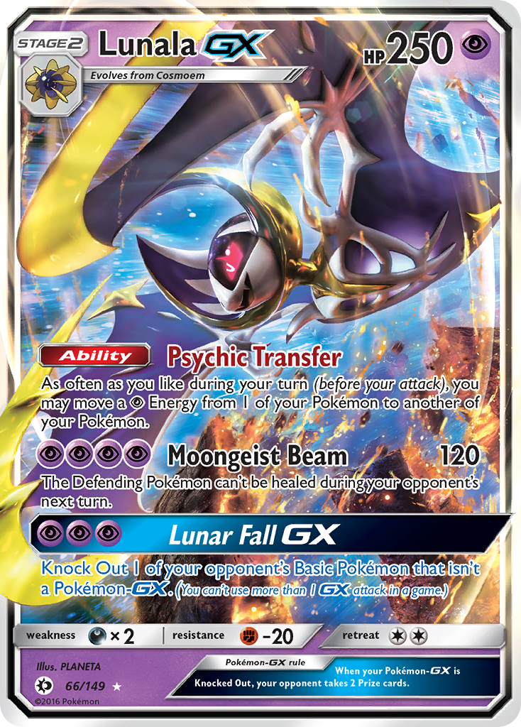 Lunala GX (66/149) [Sun & Moon: Base Set] | Pegasus Games WI