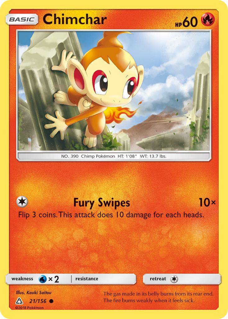 Chimchar (21/156) [Sun & Moon: Ultra Prism] | Pegasus Games WI