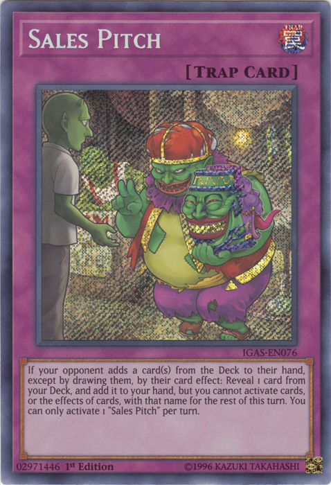 Sales Pitch [IGAS-EN076] Secret Rare | Pegasus Games WI