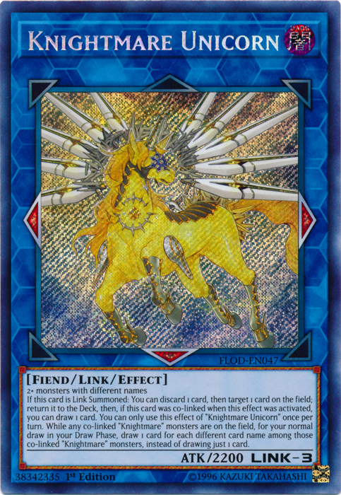 Knightmare Unicorn [FLOD-EN047] Secret Rare | Pegasus Games WI