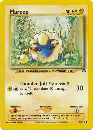 Mareep (58/75) [Neo Discovery Unlimited] | Pegasus Games WI