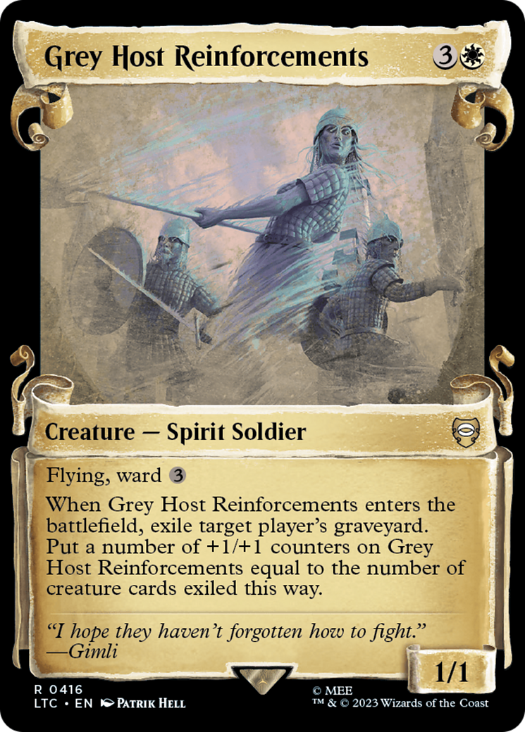 Grey Host Reinforcements [The Lord of the Rings: Tales of Middle-Earth Commander Showcase Scrolls] | Pegasus Games WI