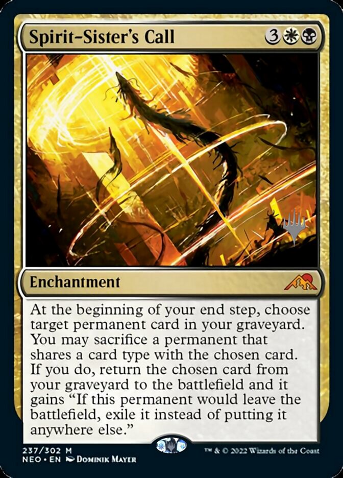 Spirit-Sister's Call (Promo Pack) [Kamigawa: Neon Dynasty Promos] | Pegasus Games WI