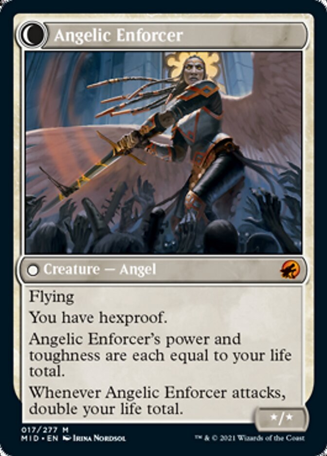 Enduring Angel // Angelic Enforcer [Innistrad: Midnight Hunt] | Pegasus Games WI