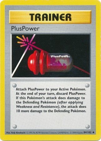 PlusPower (84/102) [Base Set Shadowless Unlimited] | Pegasus Games WI