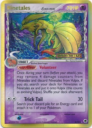 Ninetales (8/101) (Delta Species) (Stamped) [EX: Dragon Frontiers] | Pegasus Games WI